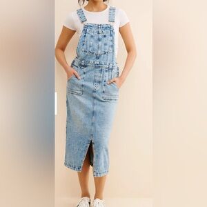 Free People Bardot Denim Skirtall Size M